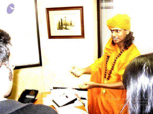 Swamiji In Dr. Bharath's Office 1.28.04_CMP_WM
