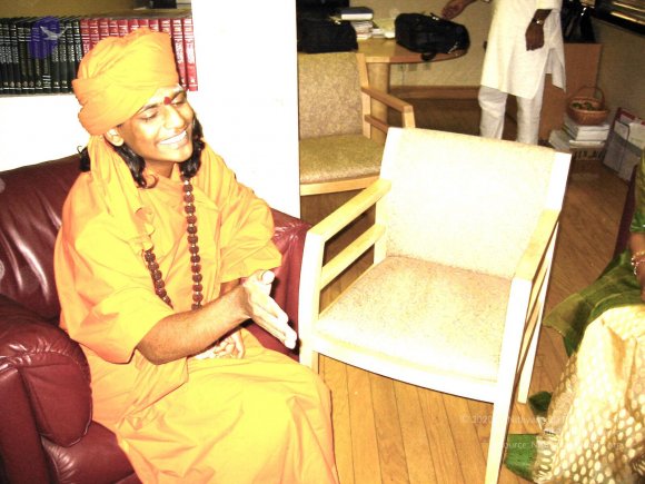 Swamiji in Dr. Bharath's office_CMP_WM