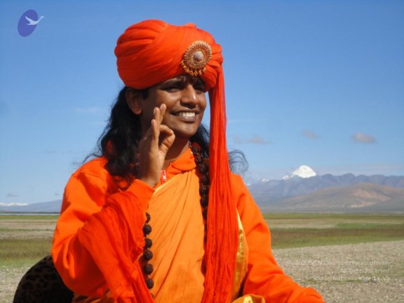 20110805_Photo_1047_Swamiji and Kailash in the background_CMP_WM
